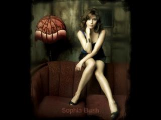обои На диване Sophia Bush фото