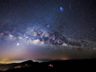 обои Звездное ночное небо фото