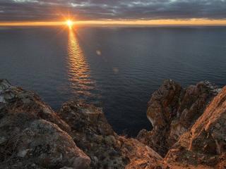обои Восход солнца над Байкалом фото