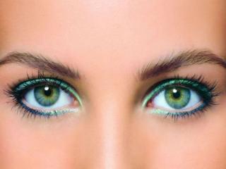 обои Зелёно-голубые глаза фото