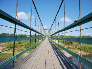 обои Мост над рекой фото