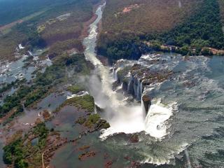 обои Водопад в Игуасе - глотка дьявола фото