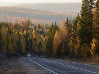 обои Дорога от Ольхона на Иркутск фото