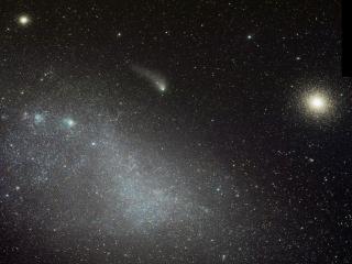 обои Комета и туманность фото