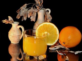 обои Апельсин,   сок и клён фото