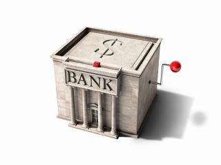 обои Карикатура на банковскую систему фото