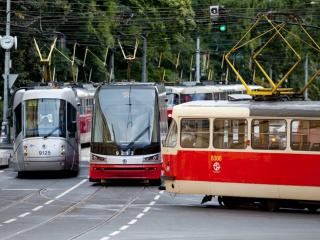 обои Пражские трамваи фото