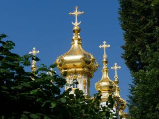 обои Купола в России кроют чистым золотом ,   чтобы чаще Господь замечал (В. Высоцкий) фото