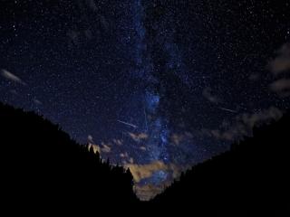 обои Ночное звёздное небо фото