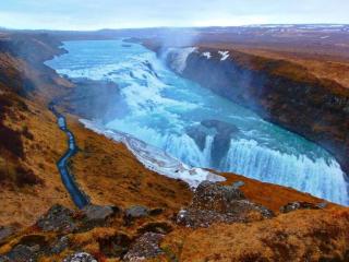 обои Водопад Гюдльфосс,   Исландия фото