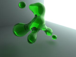 обои для рабочего стола: Green plazma