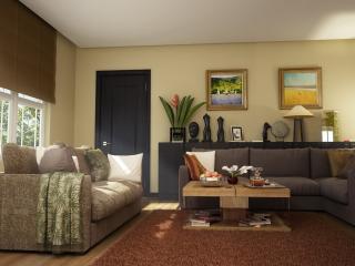 обои Уютная гостиная с диванами разных расцветок фото