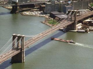 обои New York. Brooklyn Bridge from World Trade Center фото