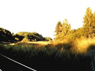 обои Железная дорога и яркий свет солнца фото