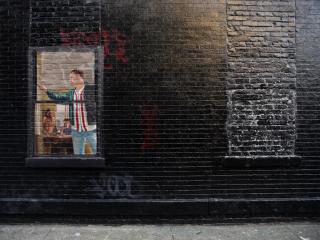 обои Граффити на тематику GTA IV - окно фото