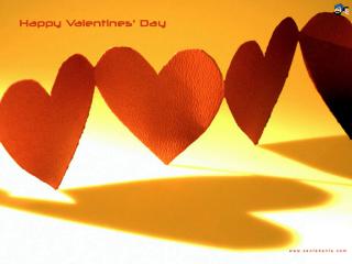обои День Св. Валентина - Вырезанные сердечки фото