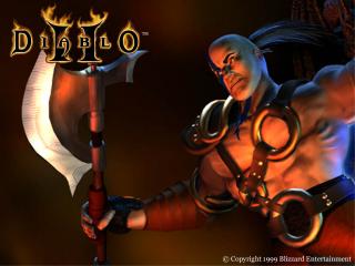 обои Diablo 2. воин с мечом фото