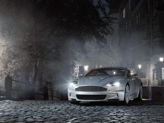 обои Белый Aston Martin DB9 фото