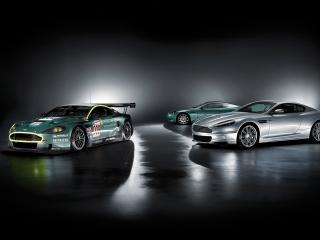 обои Три Aston Martin DB9 фото