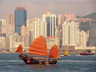 обои Victoria Harbor, Hong Kong, China фото
