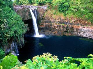 обои Rainbow Falls, Big Island, Hawaii фото