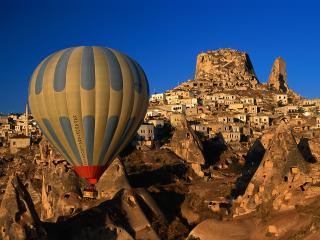 обои Sightseeing by Balloon, Uchisar, Nevsehir, Turkey фото