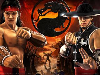 обои Mortal Kombat - два бойца фото