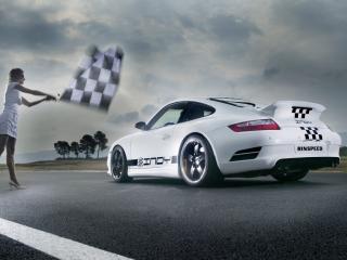 обои Porsche выход на финиш фото
