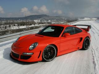 обои Porsche Дрифт на снегу фото