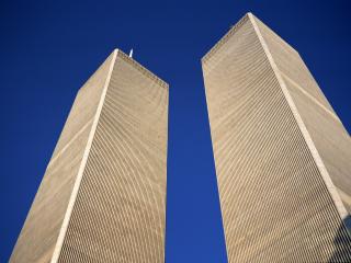 обои Views of New York - башни-близнецы фото