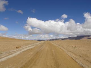 обои Дорога в пустыне Тибета фото