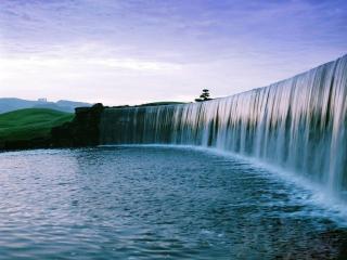 обои Широкий водопад фото