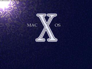 обои для рабочего стола: Mac OS X на синем