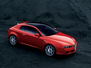 обои Красный автомобиль Alfa Romeo фото