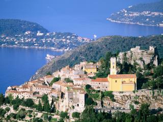 обои для рабочего стола: Eze and Cap-Ferrat, France