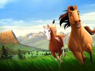обои Лошади из фильма Spirit фото