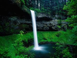 обои South Falls, Silver Falls State Park, Oregon фото