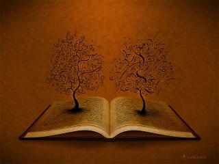 обои Деревья из книги фото