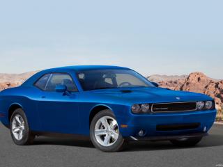 обои Синий Dodge Challenger фото