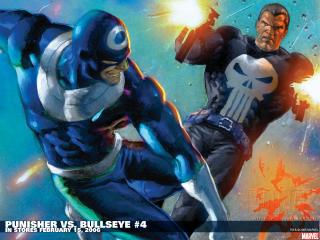 обои Punisher vs. bullseye фото