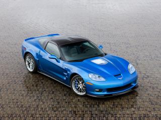 обои Chevrolet corvette-ZR1 ярко-синий фото