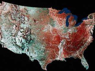 обои Карта США - ландшафт фото