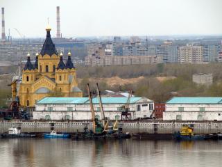 обои Церковь в промышленном секторе Нижнего Новгорода фото