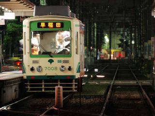 обои Достопримечательности Японии японский трамвайчик фото