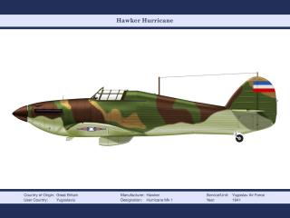обои Стремительный Hawker Hurricane маскировочного цвета фото