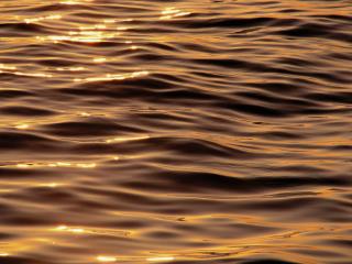 обои Штилевое море, окрашенное закатным солнцем фото