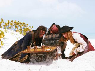 обои Пираты карибского моря 2 - Сундук мертвеца фото