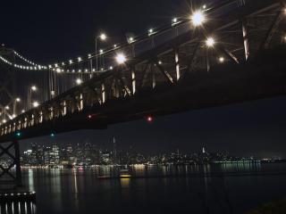 обои Мост ночью фото