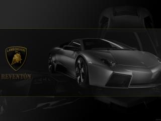 обои Lamborghini Reventon.черный красавец фото