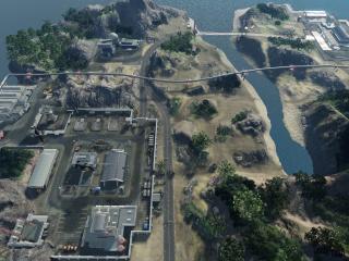 обои Вид города с вертолета из Crysis фото